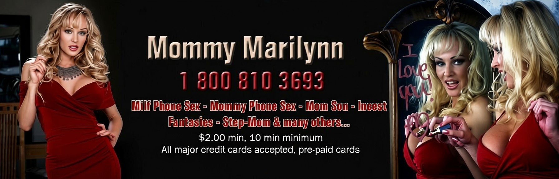 Mommy Marilynn - MILF Phone Sex Banner